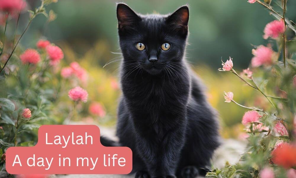 Laylah - a cute black kitten